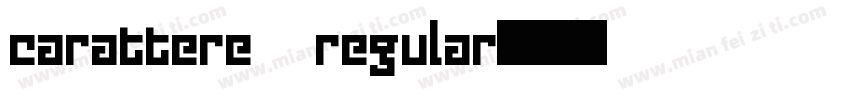 carattere regular字体转换